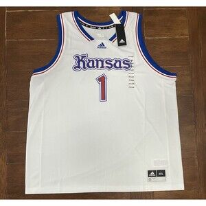 NWT Adidas #1 Kansas Jayhawks Swingman Pay Heed Basketball Jersey Size 2XL
